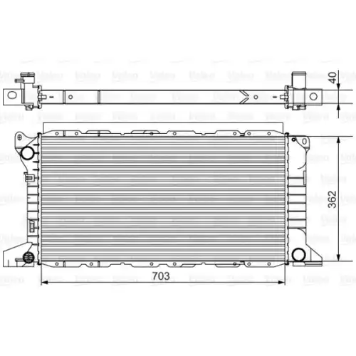 VALEO Motor Su Radyatörü 701525