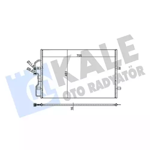KALE Klima Radyatörü Kondanser 345670