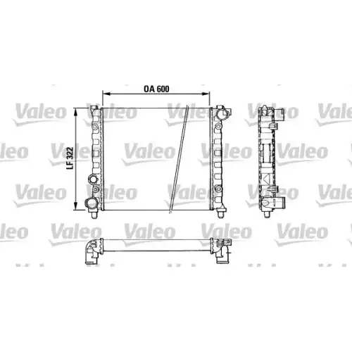 VALEO Motor Su Radyatörü Klimasız 883958