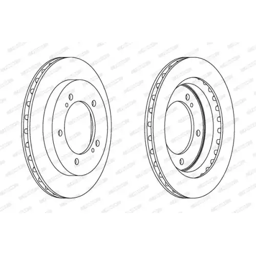 FERODO Ön Fren Diski Havalı (286 5) DDF1687
