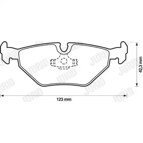 JURID Arka Fren Balatası 571936J