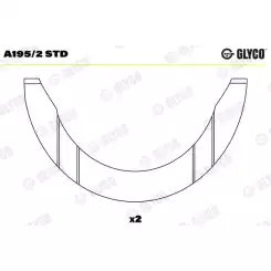 GLYCO Krank Ay Yatak Std A195/2 STD