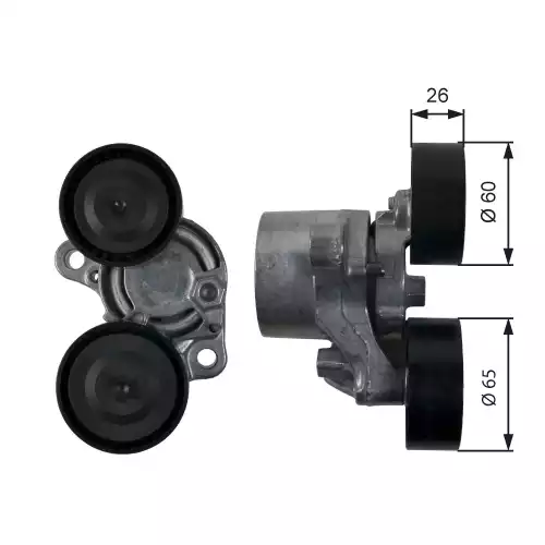 GATES Alternatör V Kayış Gergi Rulmanı Komple T39199