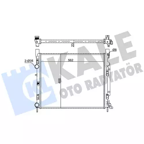 KALE Motor Su Radyatörü 351010