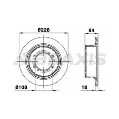 BRAXIS Arka Fren Diski AD0404