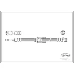 CORTECO Fren Hortumu Ön 633mm 19036321