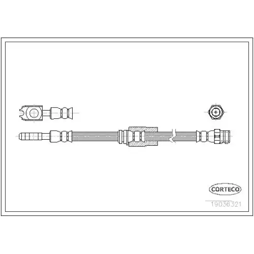 CORTECO Fren Hortumu Ön 633mm 19036321