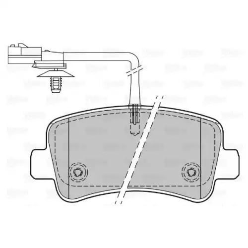 VALEO Arka Fren Balatası Tk 601151