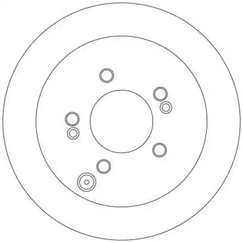 TRW Arka Fren Diski Düz DF4287