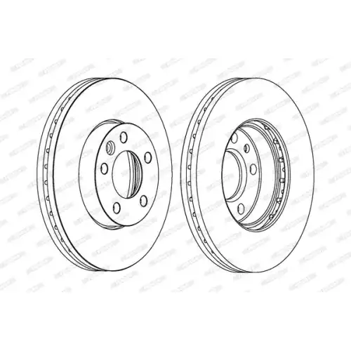 FERODO Ön Fren Diski Havalı 308Mm 16 Jant DDF1253