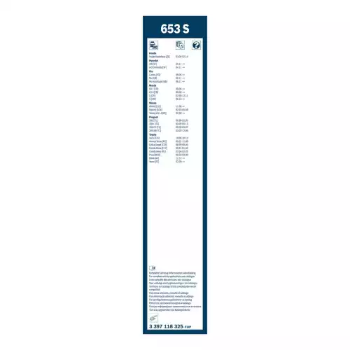 BOSCH Ön Cam Silecek Süpürgesi Takım Twin 650SP/400 mm 3397118325