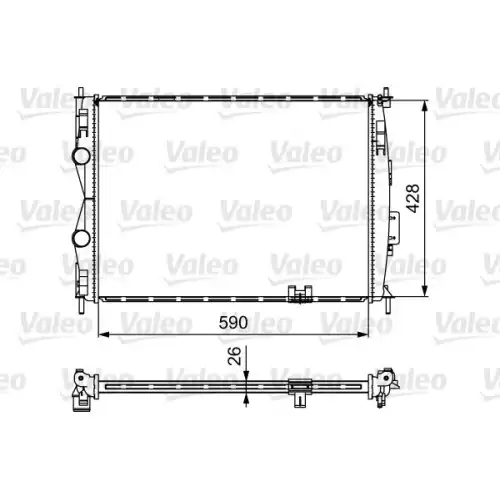 VALEO Motor Su Radyatörü 735116