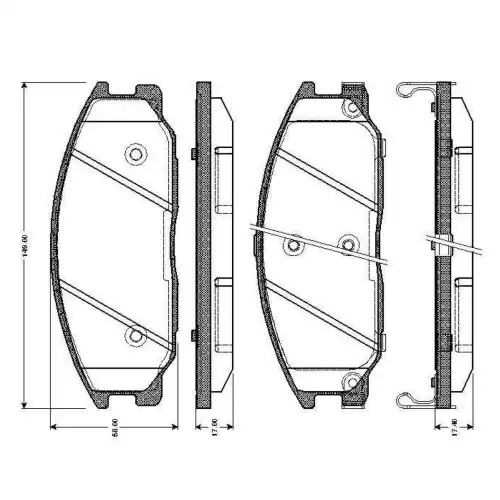 BOSCH Ön Fren Balatası 0986TB2379