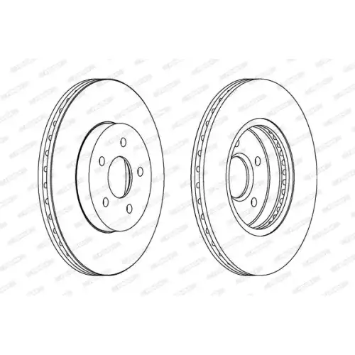 FERODO Ön Fren Diski Havalı 300mm Takım DDF1125