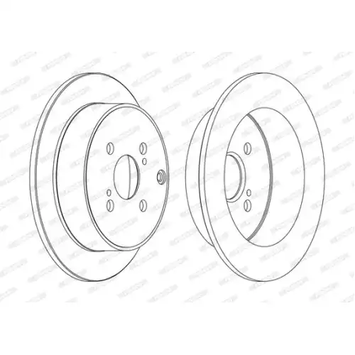 FERODO Arka Fren Diski Düz (290 5) DDF1409C