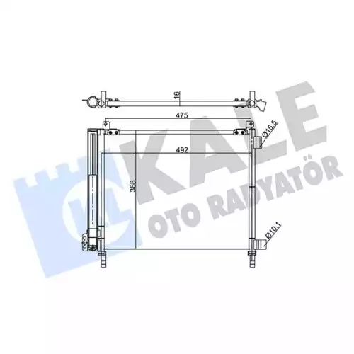 KALE Klima Radyatörü Kondanser 343170