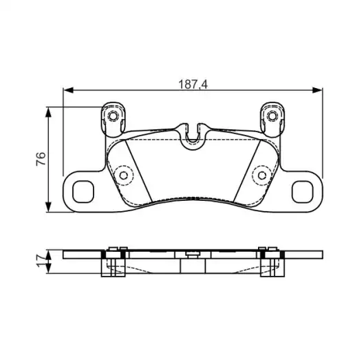 BOSCH Arka Fren Balatası 0986TB3219