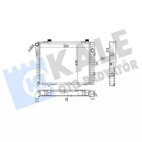 KALE Motor Su Radyatörü 370300