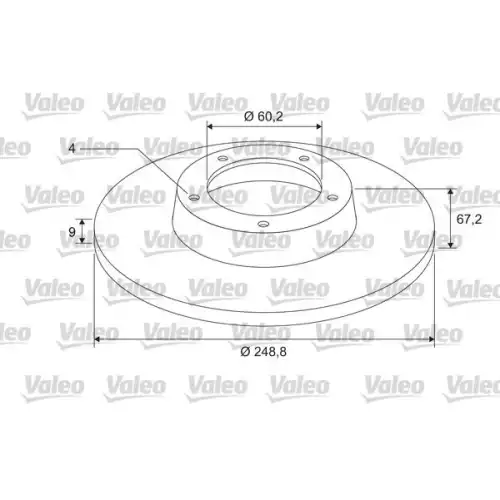 VALEO Arka Fren Diski Rulmanlı Takım 675405