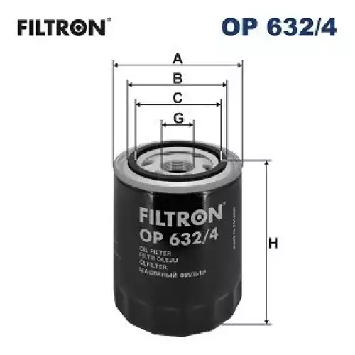 FILTRON Yağ Filtre OP632/4