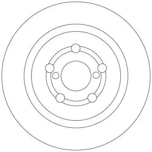 TRW Arka Fren Diski Düz DF4380