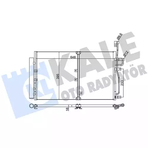 KALE Klima Radyatörü Kondanser 391000