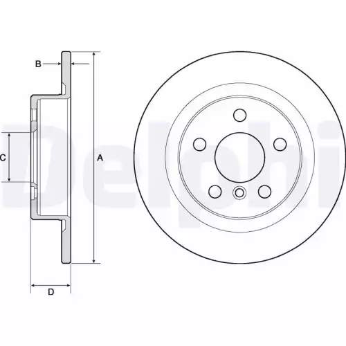 DELPHI Arka Fren Diski Takım BG4812C