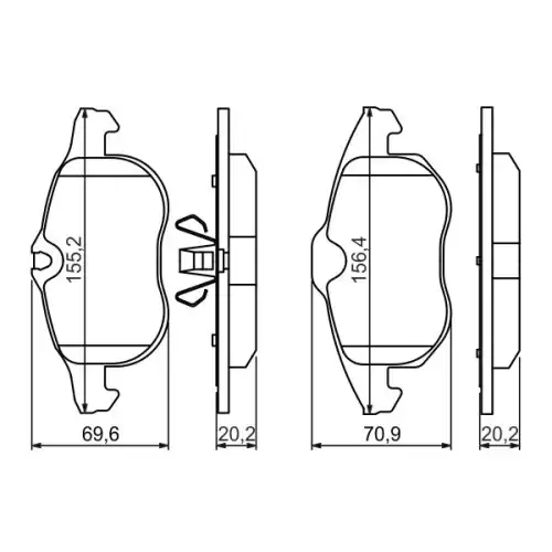 BOSCH Ön Fren Balatası Tk 0986494044