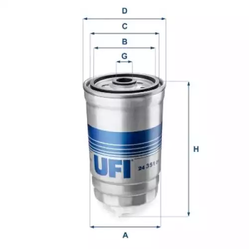 UFI Mazot Filtre 24.351.01