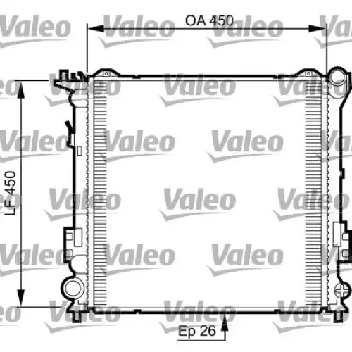 VALEO Motor Su Radyatörü Manuel 735504