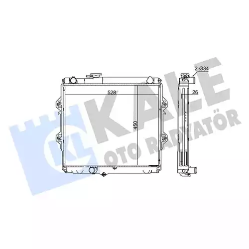 KALE Motor Su Radyatörü 371800