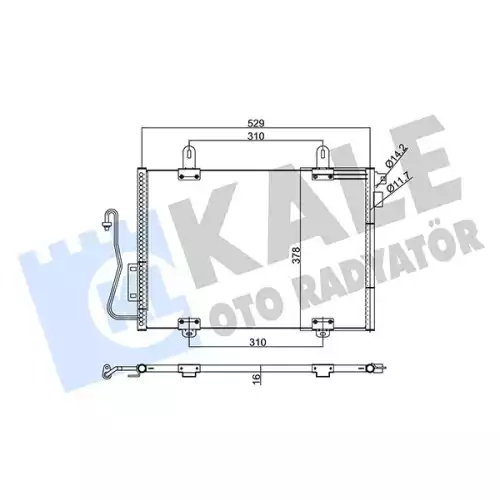 KALE Klima Radyatörü Kondanser 342810
