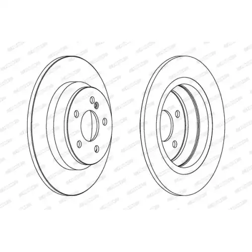 FERODO Arka Fren Diski DDF1675