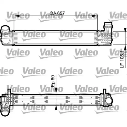 VALEO Turbo İntercooler Radyatörü 818270