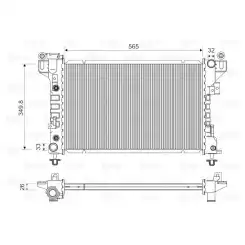 VALEO Motor Su Radyatörü 731578