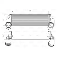 VALEO Turbo İntercool Radyatörü 818562