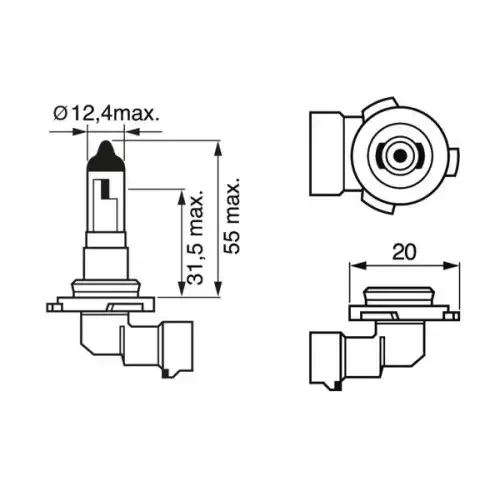 BOSCH Ampül Pure Light H10 12 V 42W 1987302083