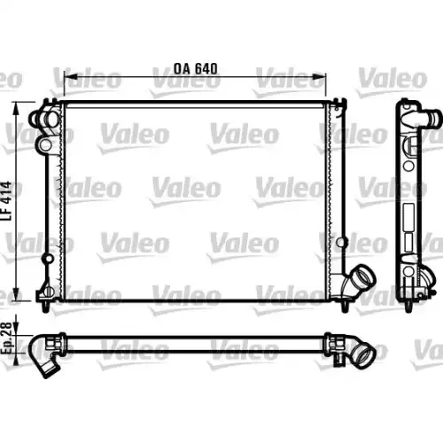 VALEO Motor Su Radyatörü 731381