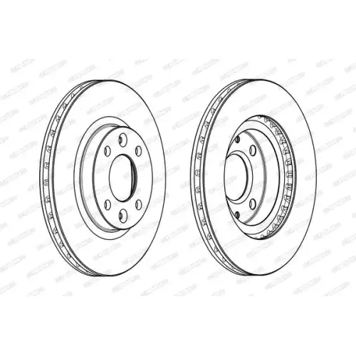 FERODO Ön Fren Diski Havalı 258mm Takım DDF2327C