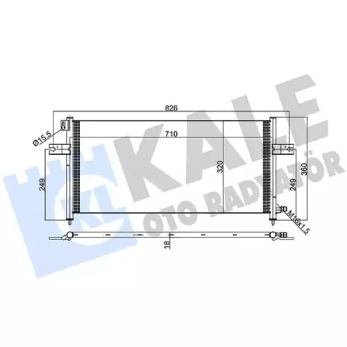 KALE Klima Radyatörü Kondanser 388700