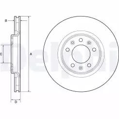 DELPHI Arka Fren Diski takım Karbonlu BG4806C