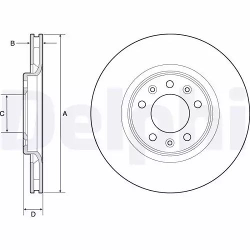 DELPHI Arka Fren Diski takım Karbonlu BG4806C