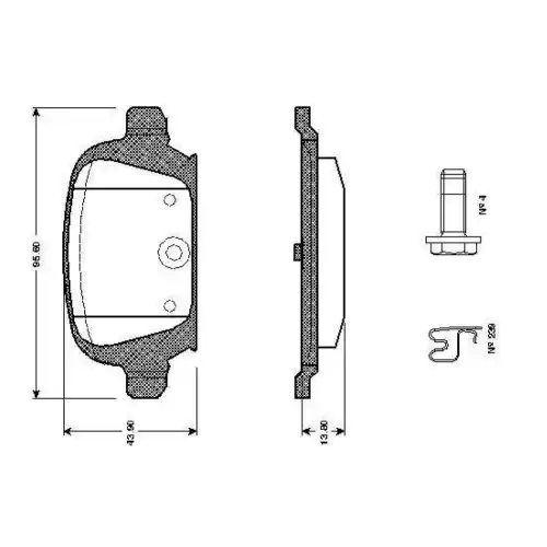 BOSCH Arka Fren Balatası Tk 0986TB2404