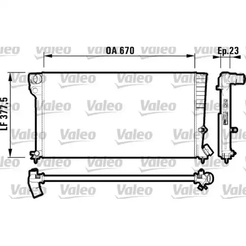 VALEO Motor Su Radyatörü Klimasız Manuel 731744