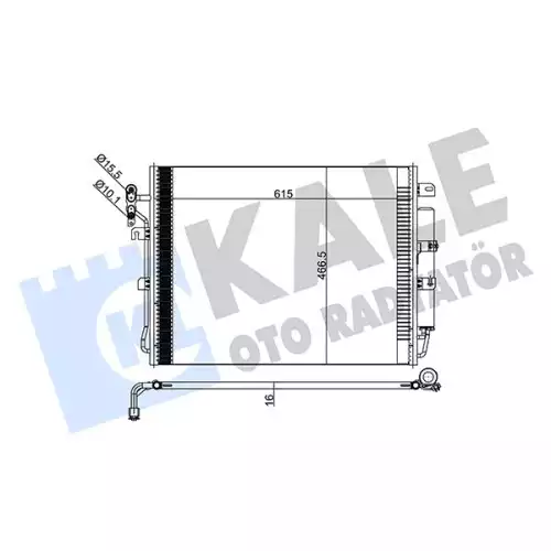 KALE Klima Radyatörü Kondanser 378000