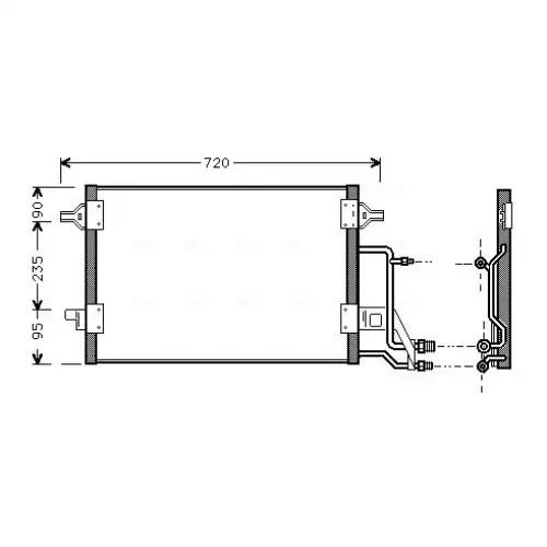 AVA Klima Radyatörü Condenser AI5140