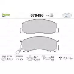 VALEO Ön Fren Balatası Tk 670496