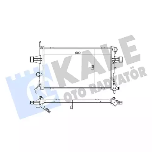 KALE Motor Su Radyatörü 363500