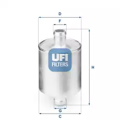 UFI Mazot Filtre 31.836.00