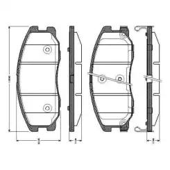 BOSCH Ön Fren Balatası Tk 0986TB3017